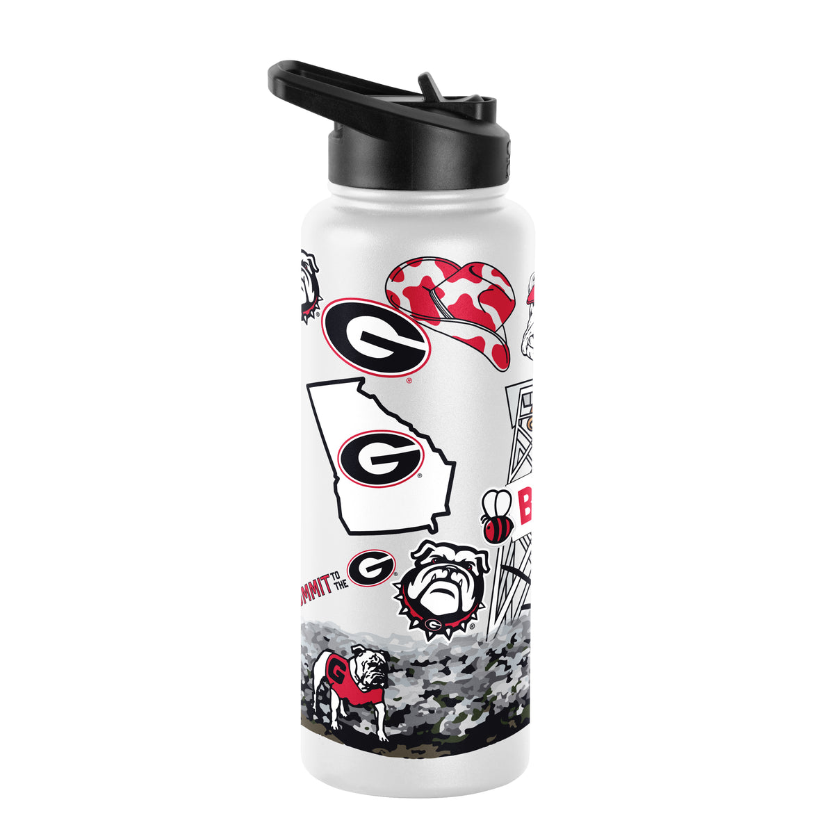 Georgia Bulldogs 34oz Quencher Bottle