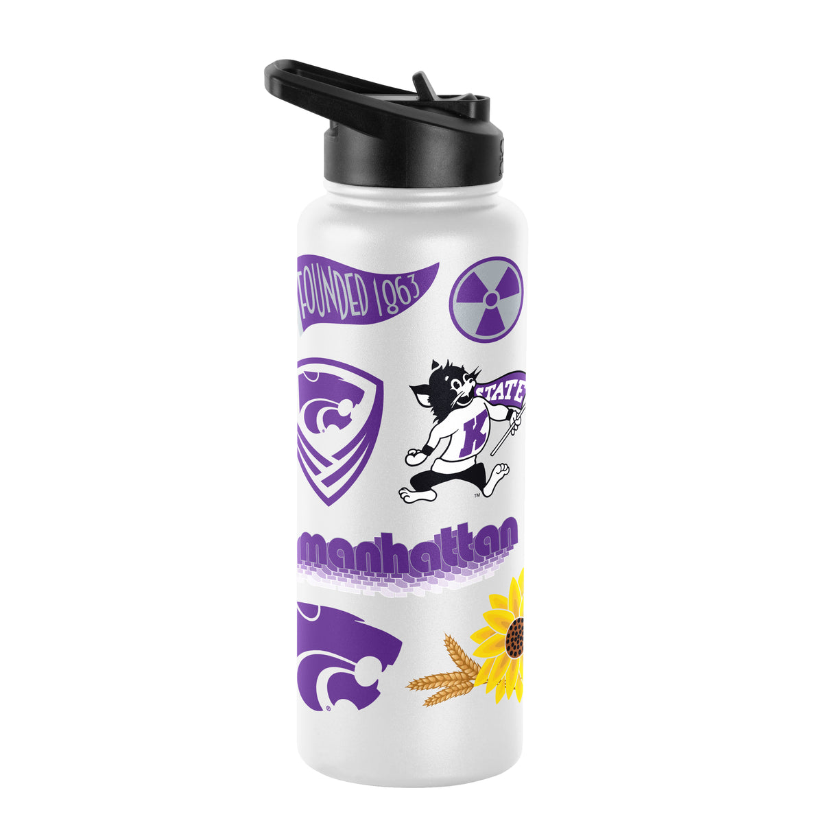 Kansas State Wildcats 34oz Quencher Bottle