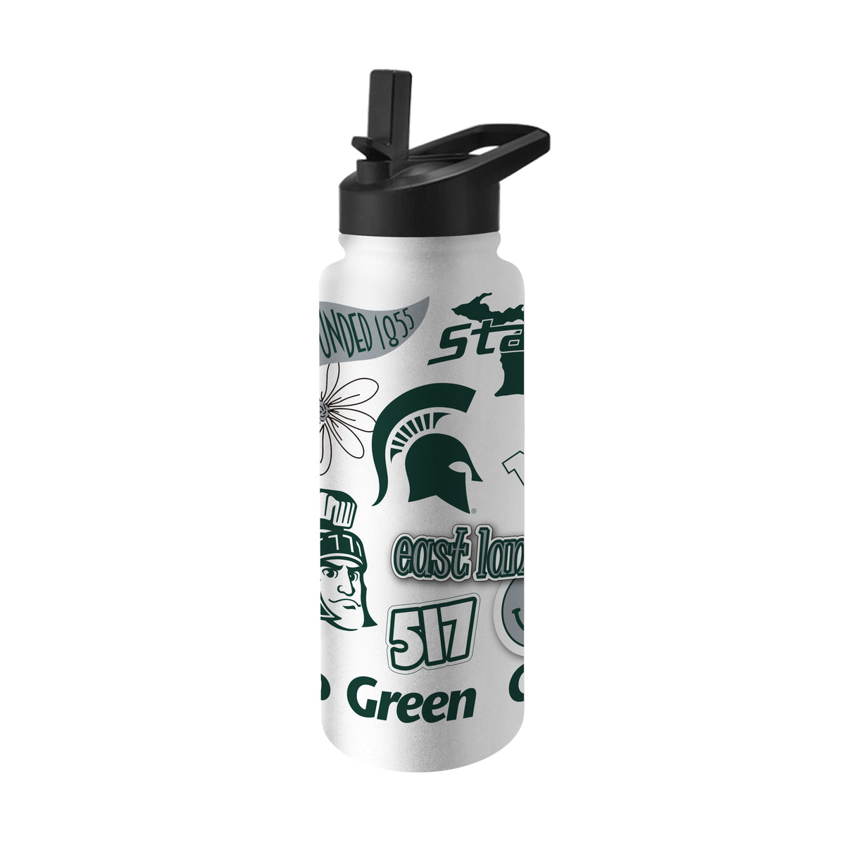 Michigan State Spartans 34oz Quencher Bottle