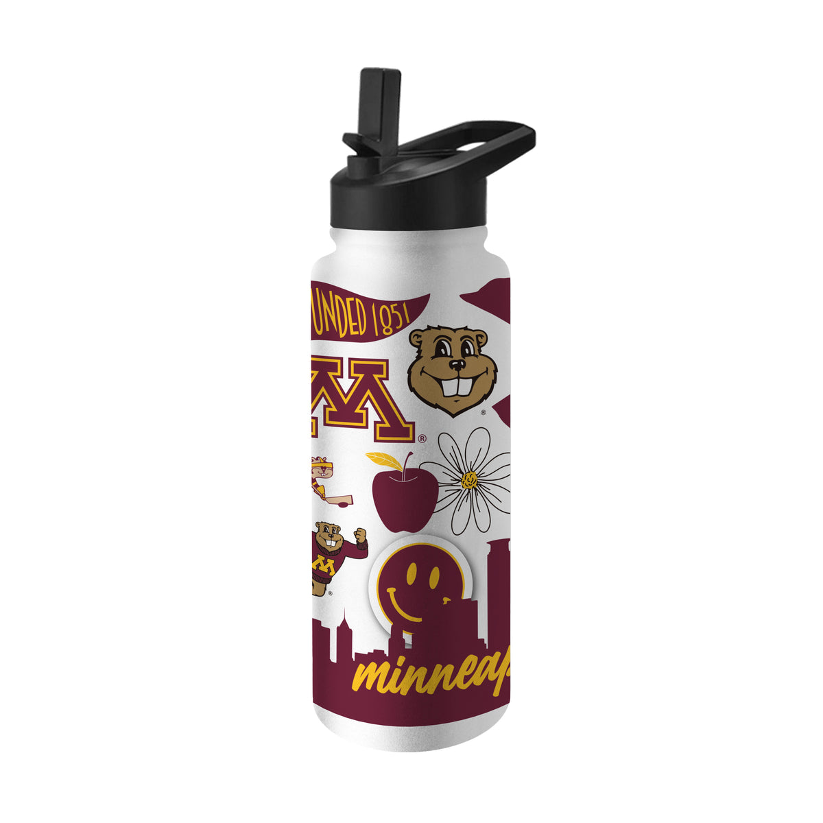 Minnesota Golden Gophers 34oz Quencher Bottle