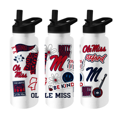 Ole Miss Rebels 34oz Quencher Bottle
