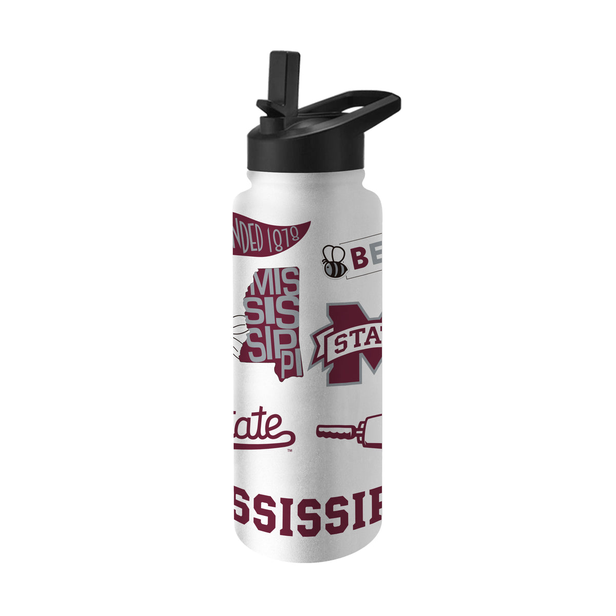 Mississippi State Bulldogs 34oz Quencher Bottle