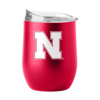 Nebraska Cornhuskers 16oz Powder Coat Curved Beverage
