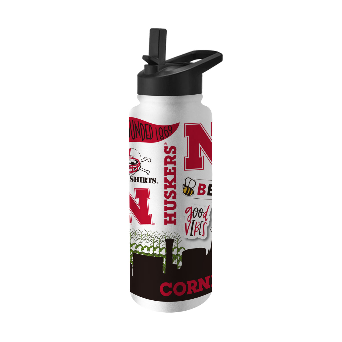 Nebraska Cornhuskers 34oz Quencher Bottle