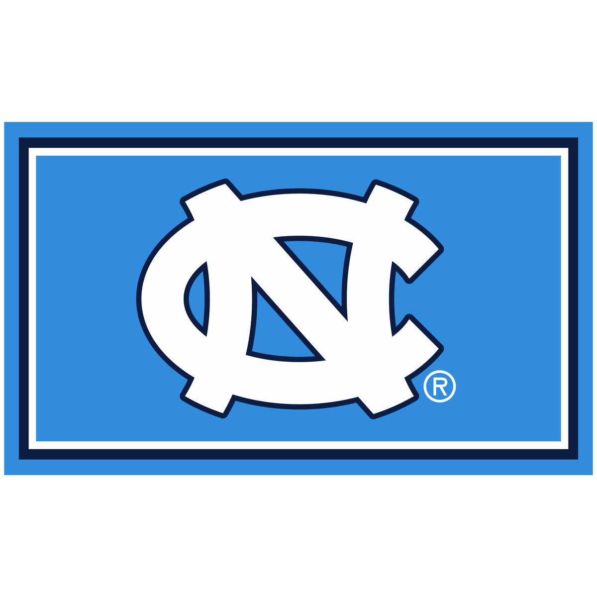 University of North Carolina at Chapel Hill 3x5 Area Rug
