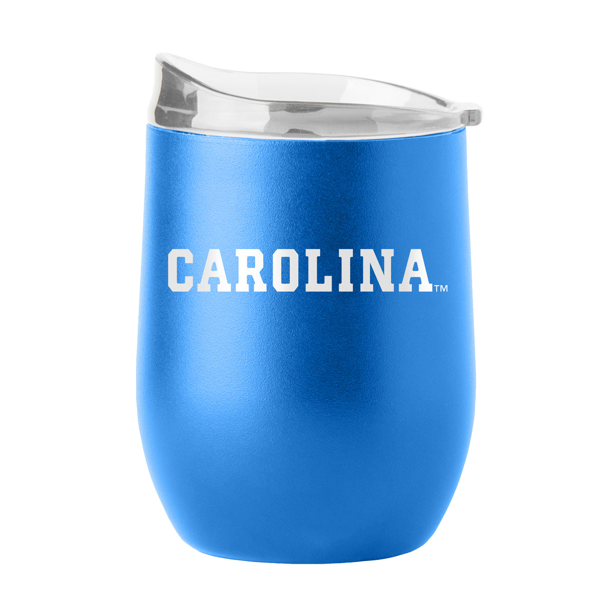 North Carolina Tar Heels 16oz Powder Coat Curved Beverage