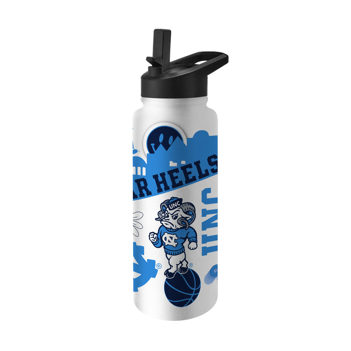 North Carolina Tar Heels 34oz Quencher Bottle