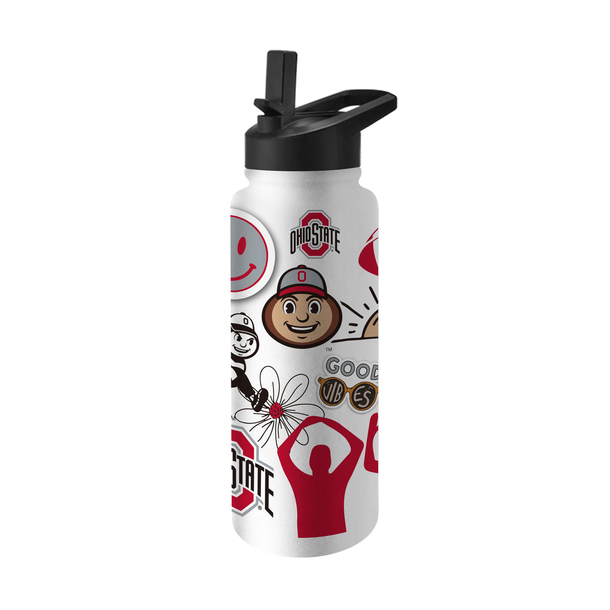 Ohio State Buckeyes 34oz Quencher Bottle