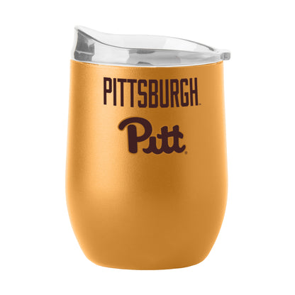 Pittsburgh Panthers 16oz Powder Coat Curved Beverage