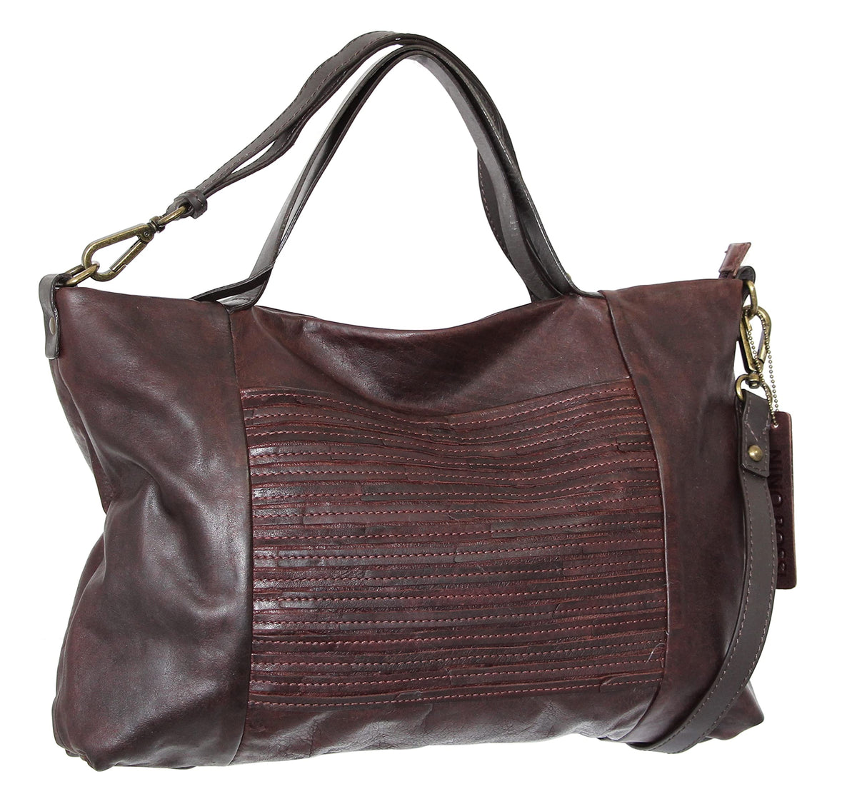 Nino Bossi Handbags Elana Satchel - Walnut