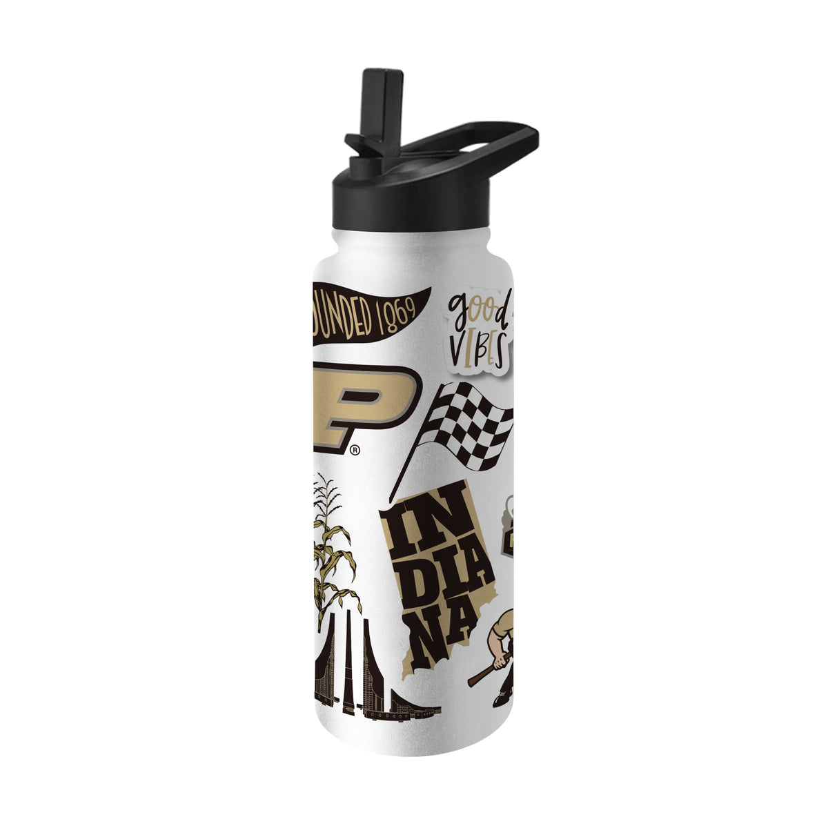 Purdue Boilermakers 34oz Quencher Bottle