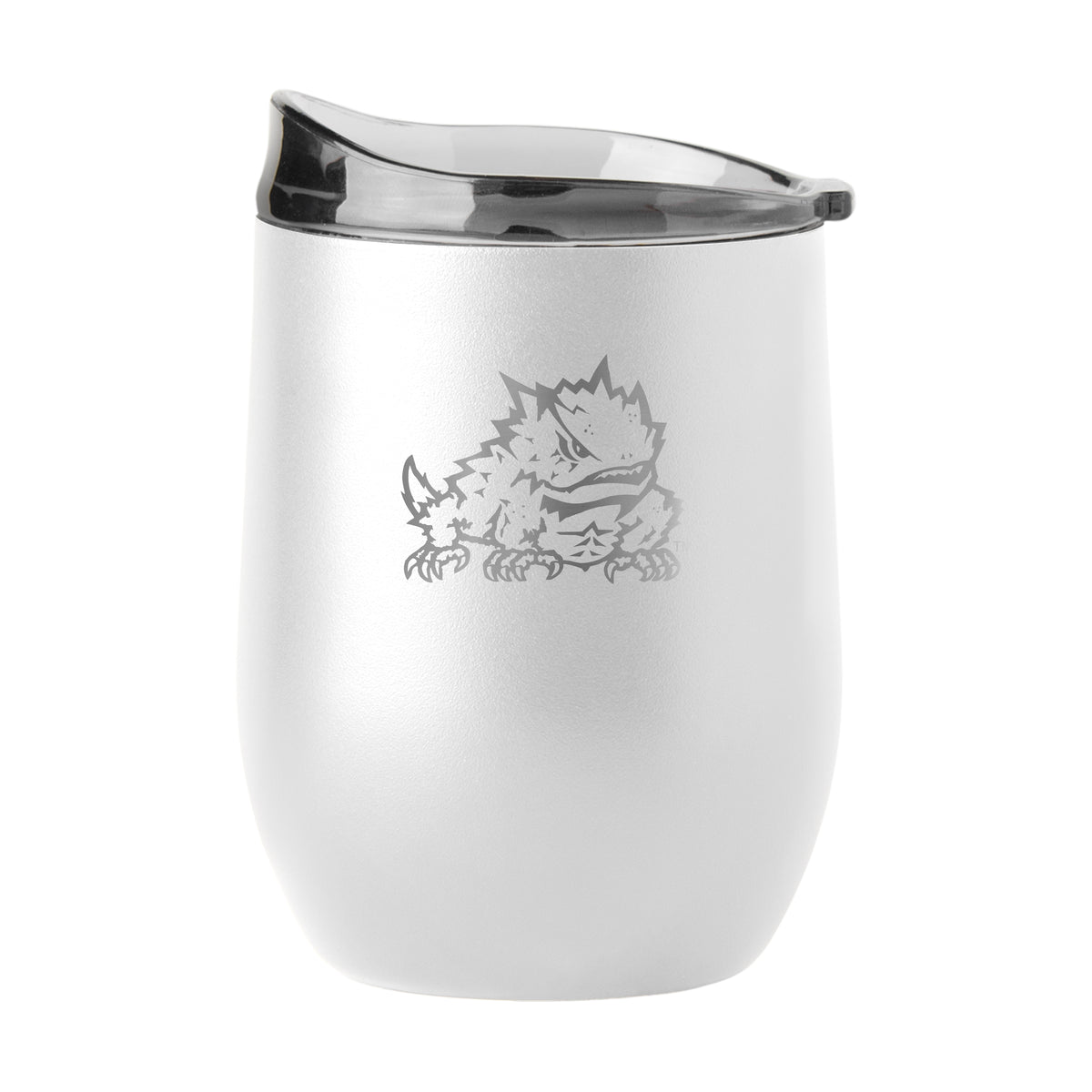 TCU Horned Frogs 16oz Powder Coat Curved Beverage