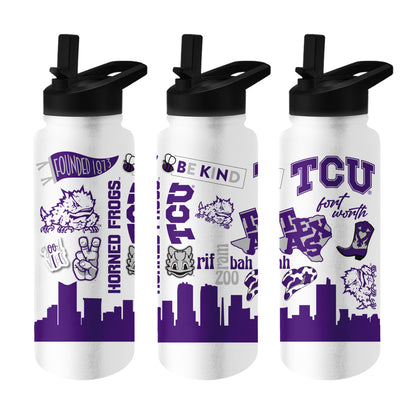 TCU Horned Frogs 34oz Quencher Bottle