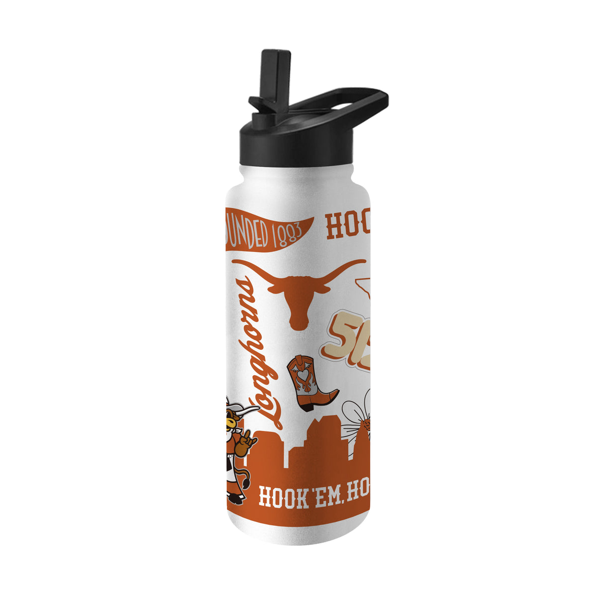 Texas Longhorns 34oz Quencher Bottle