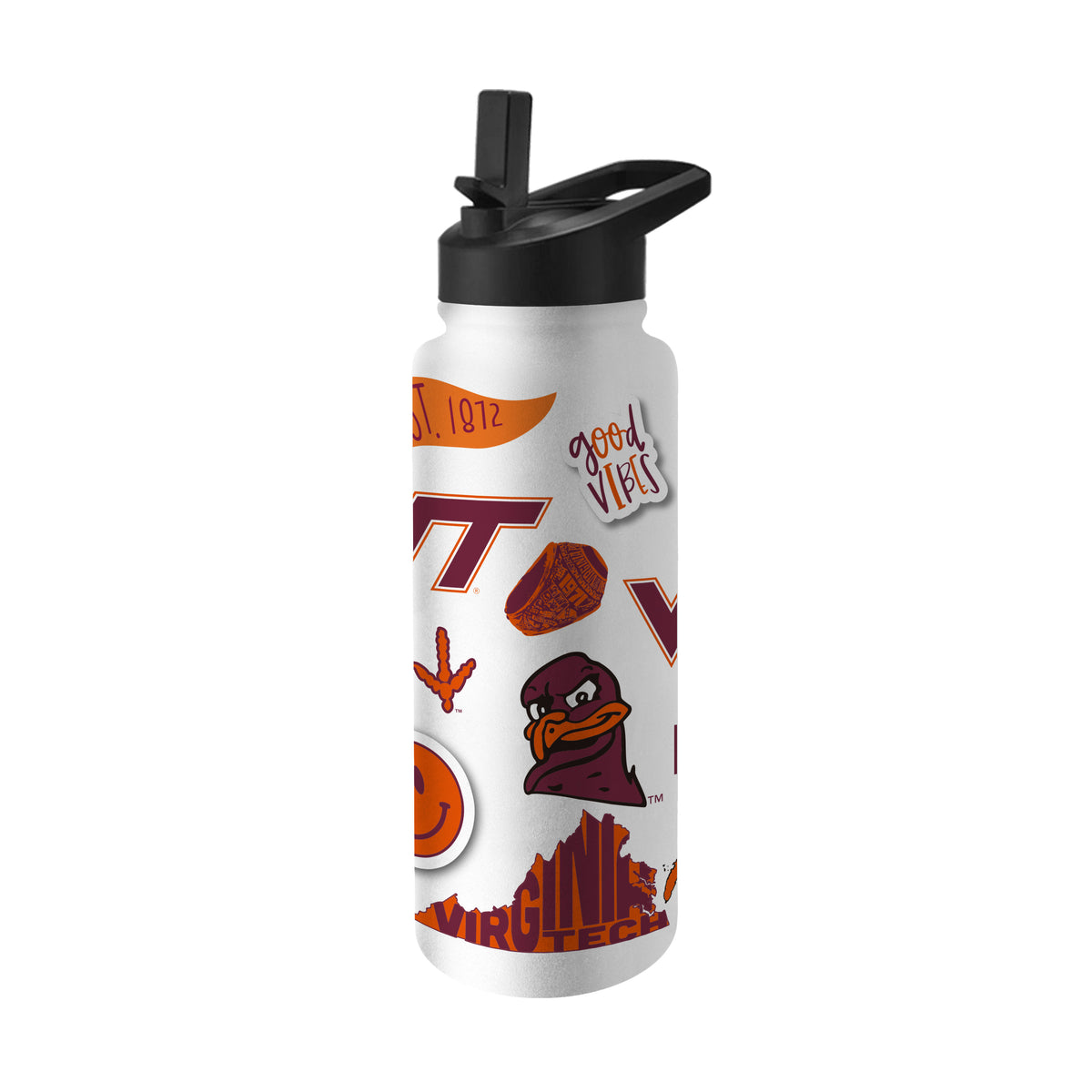 Virginia Tech Hokies 34oz Quencher Bottle