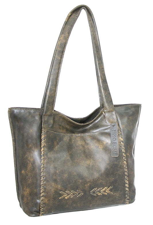 Wendy's Whip Stitch Tote - Green