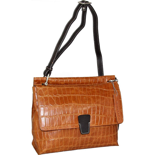 Francesca Leather Crossbody - Cognac