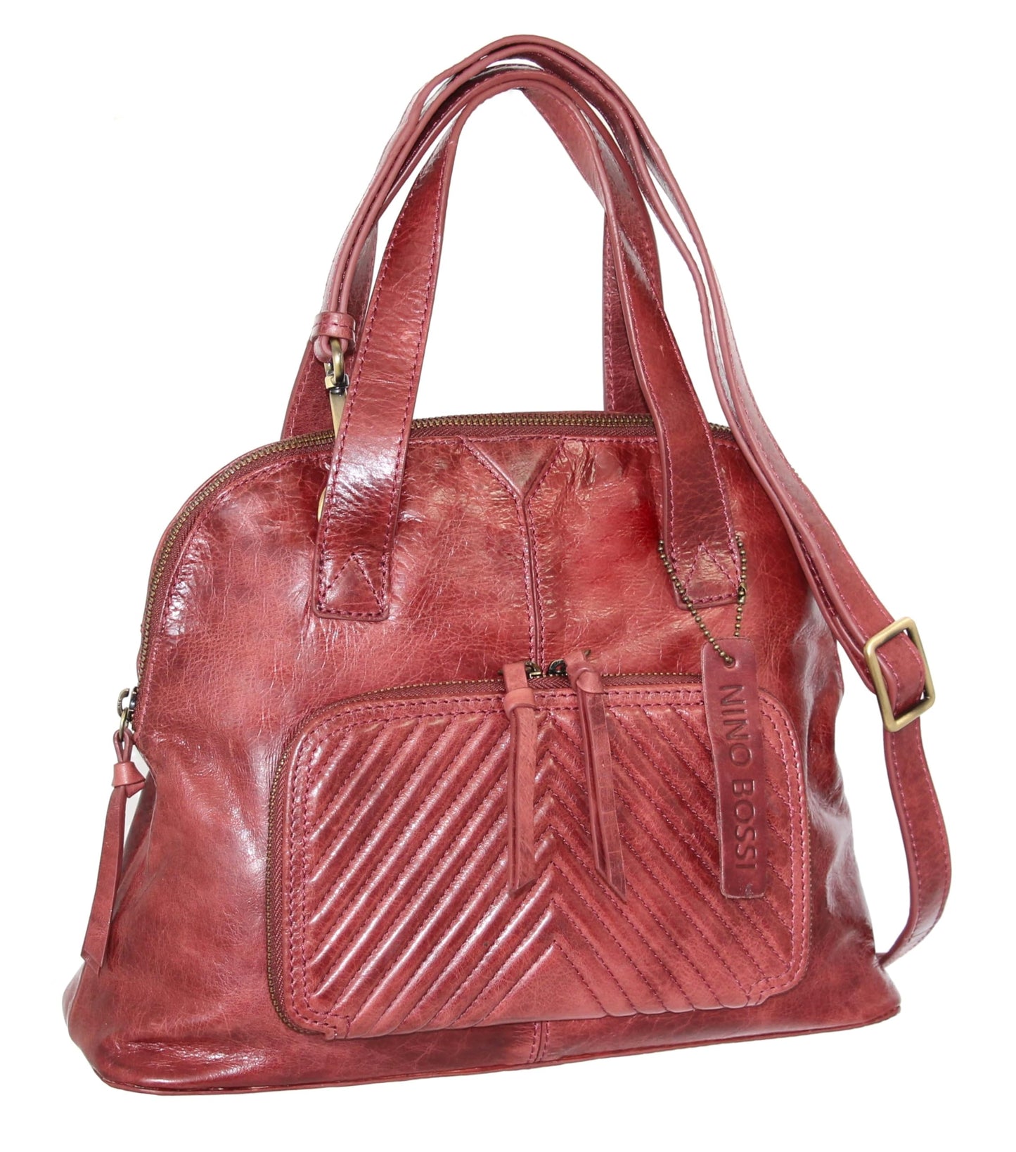 My Paulina Satchel in Cabernet