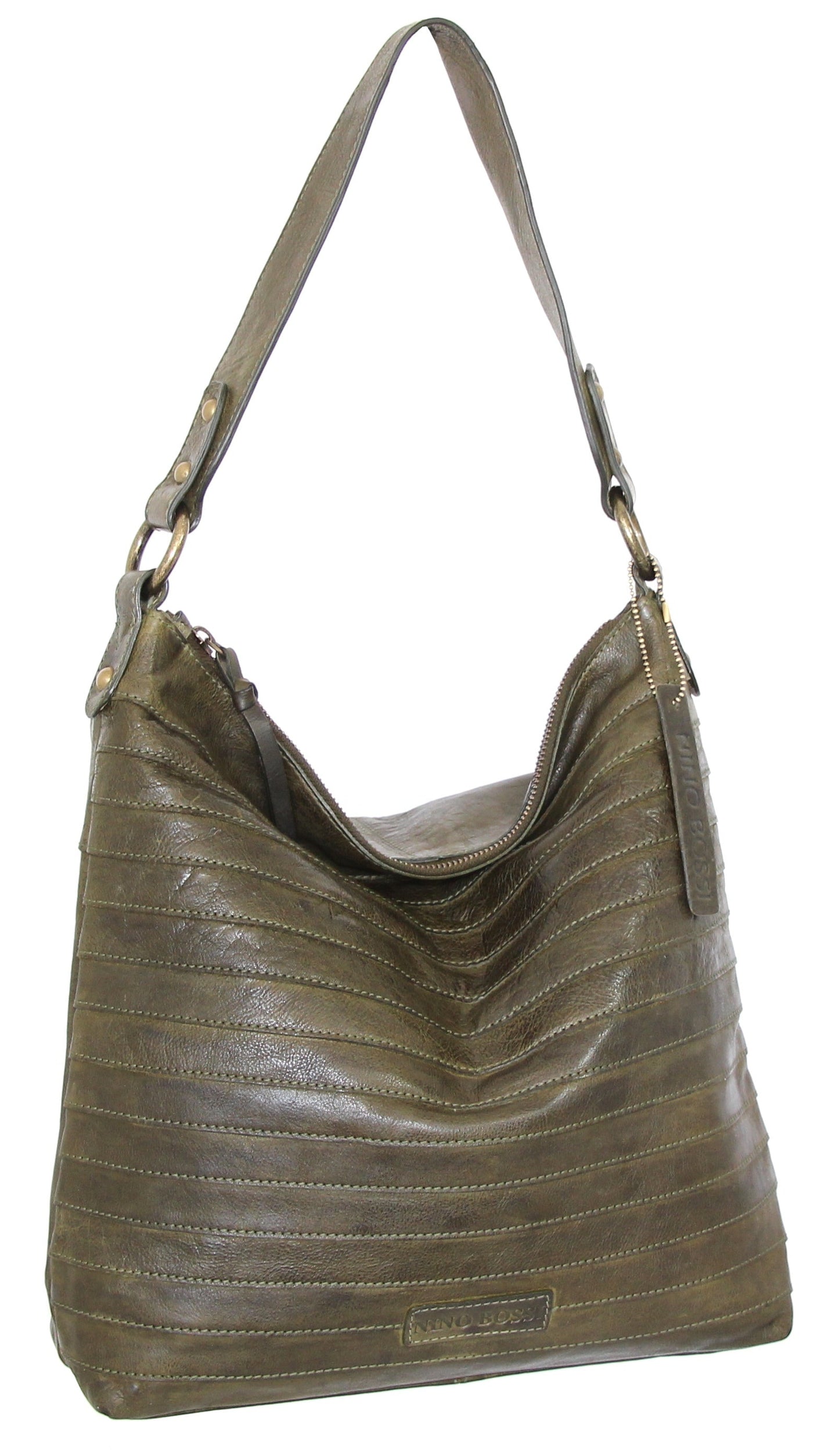 My Ribbed Bohemian Hobo in Green