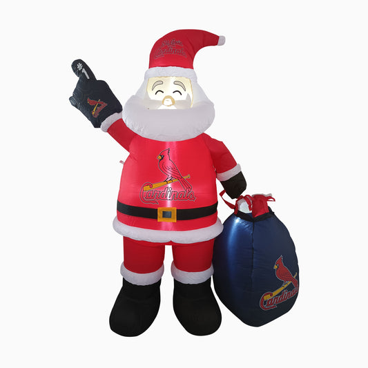 St Louis Cardinals Inflatable Santa