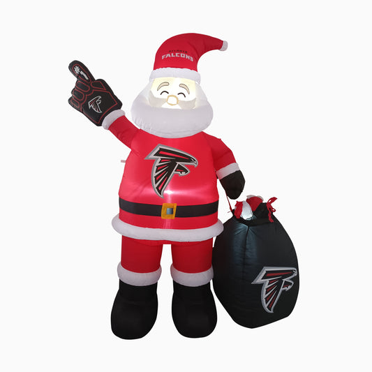 Atlanta Falcons Santa Claus Yard Inflatable