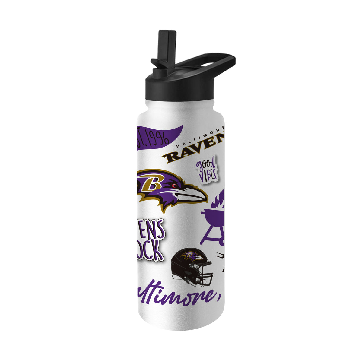 Baltimore Ravens 34oz Quencher Bottle