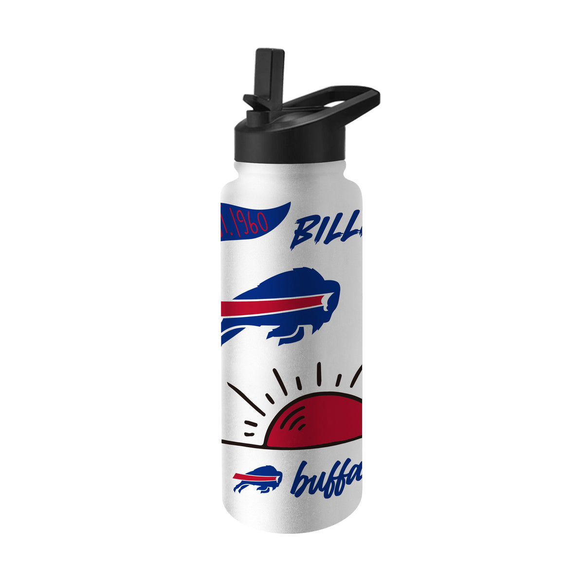 Buffalo Bills 34oz Quencher Bottle