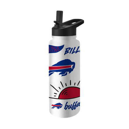 Buffalo Bills 34oz Quencher Bottle
