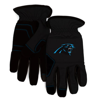 Carolina Panthers Padded Work Gloves
