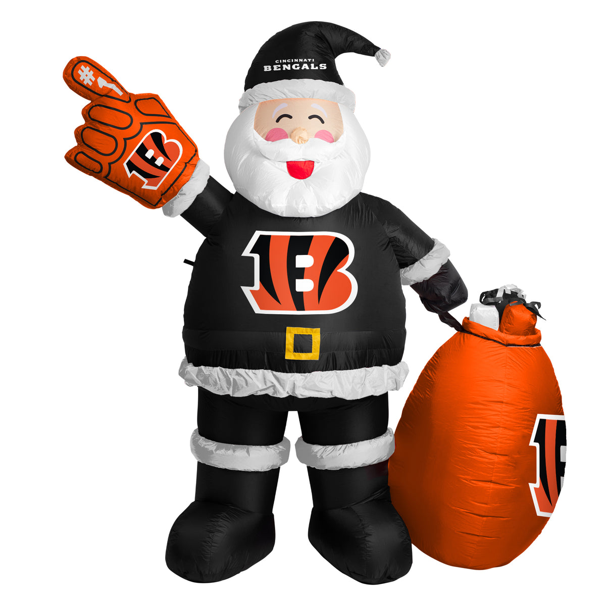 Cincinnati Bengals Santa Claus Yard Inflatable