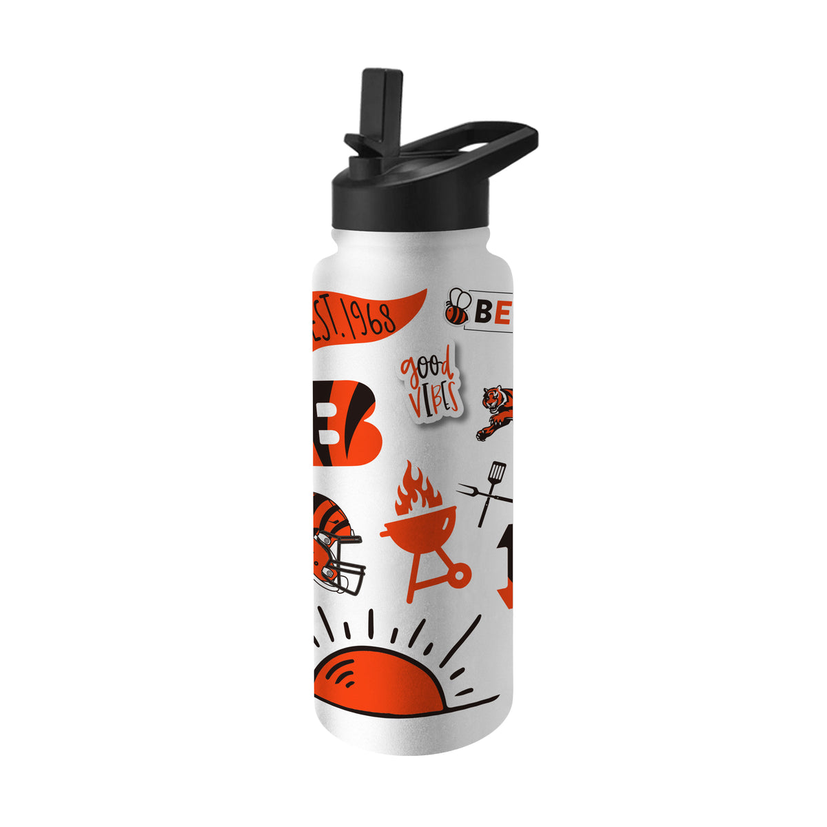 Cincinnati Bengals 34oz Quencher Bottle