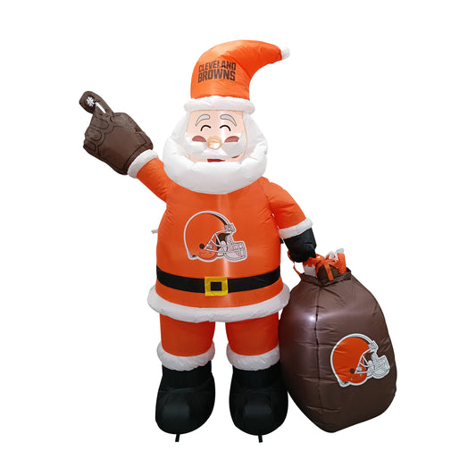 Cleveland Browns Santa Claus Yard Inflatable