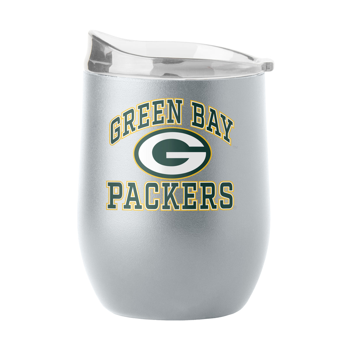 Green Bay Packers 16oz Powder Coat Curved Beverage