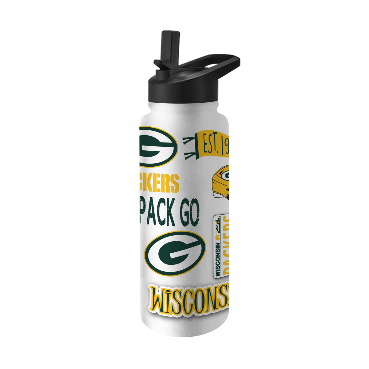 Green Bay Packers 34oz Quencher Bottle