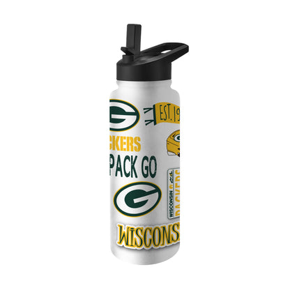 Green Bay Packers 34oz Quencher Bottle