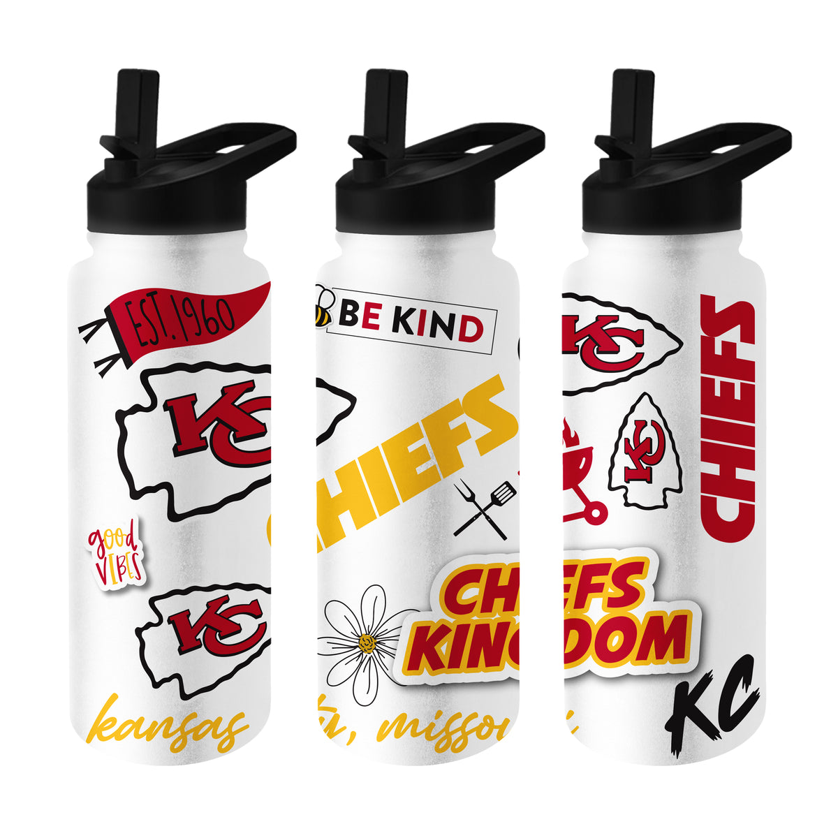 Kansas City Chiefs 34oz Quencher Bottle
