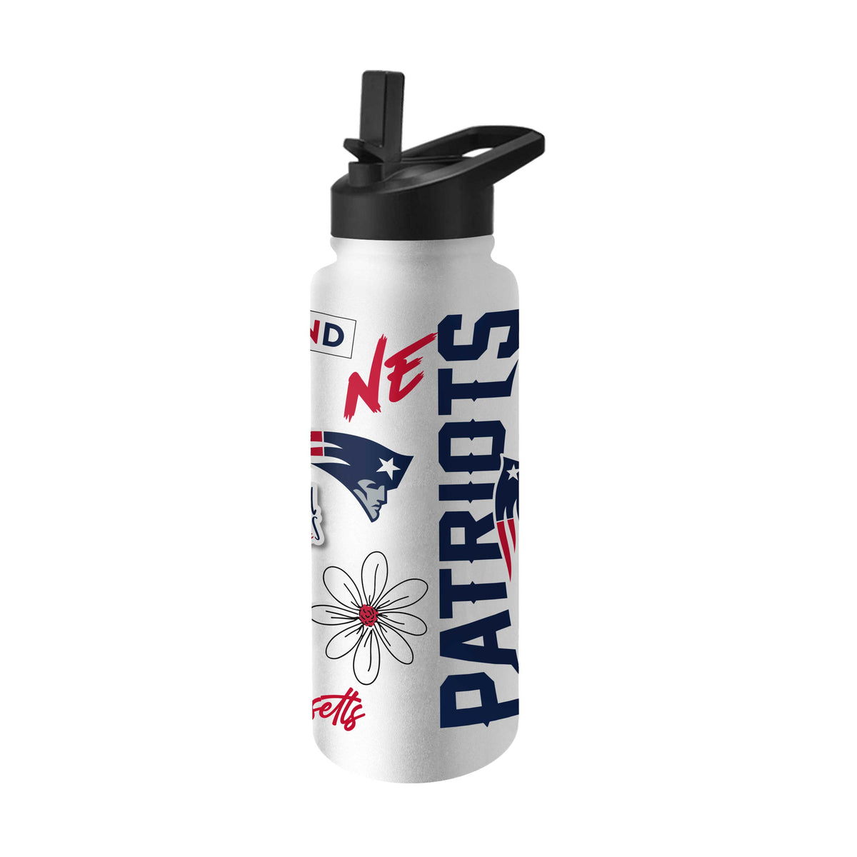 New England Patriots 34oz Quencher Bottle