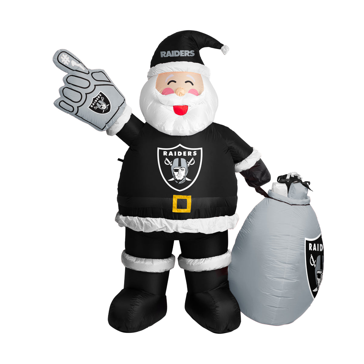 Las Vegas Raiders Inflatable Santa