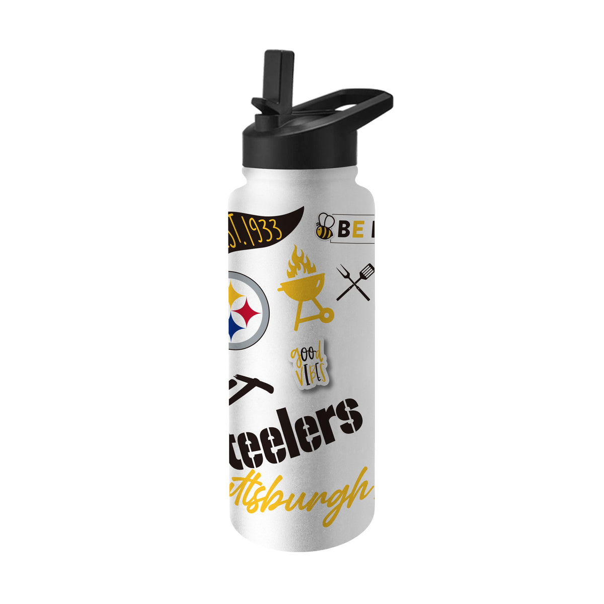 Pittsburgh Steelers 34oz Quencher Bottle
