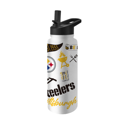 Pittsburgh Steelers 34oz Quencher Bottle