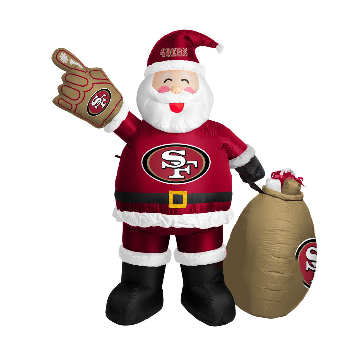 San Francisco 49ers Inflatable Santa