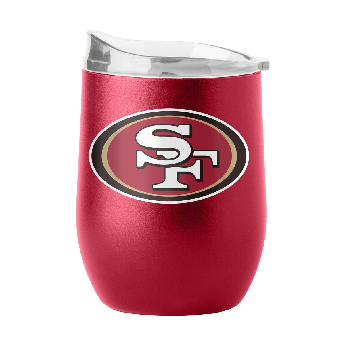 San Francisco 49ers 16oz Powder Coat Curved Beverage