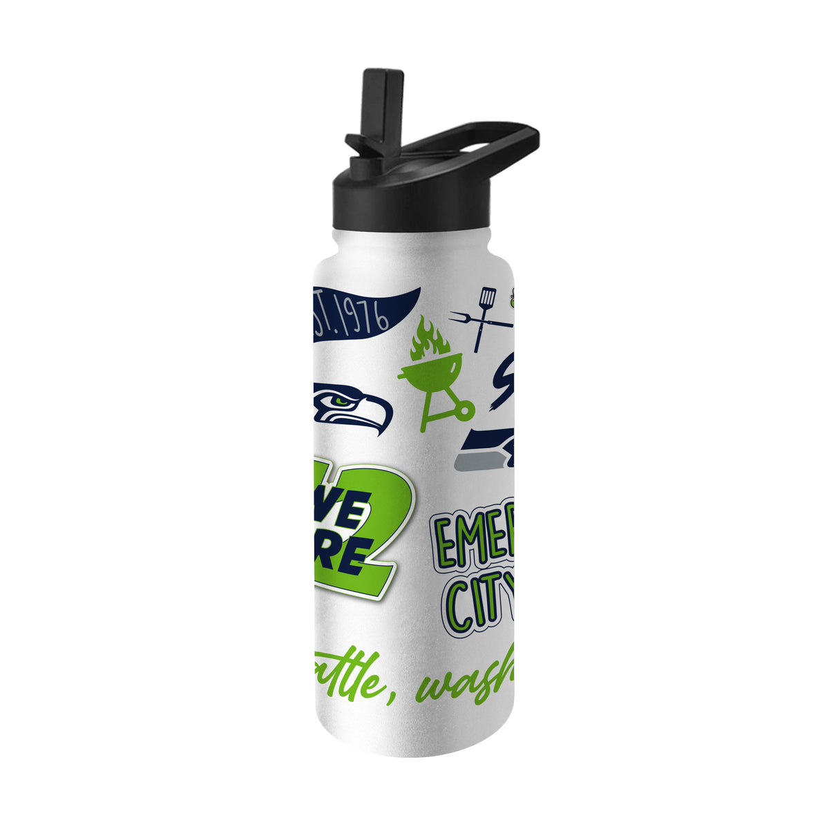 Seattle Seahawks 34oz Quencher Bottle