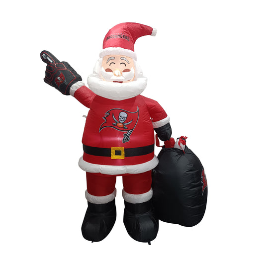 Tampa Bay Buccaneers Santa Claus Yard Inflatable