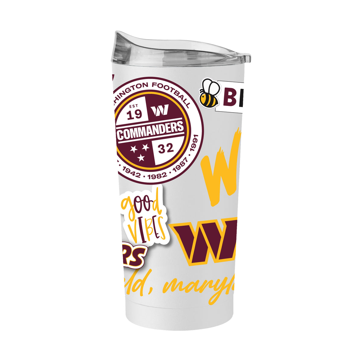 Washington Commanders 20oz Powder Coat Tumbler