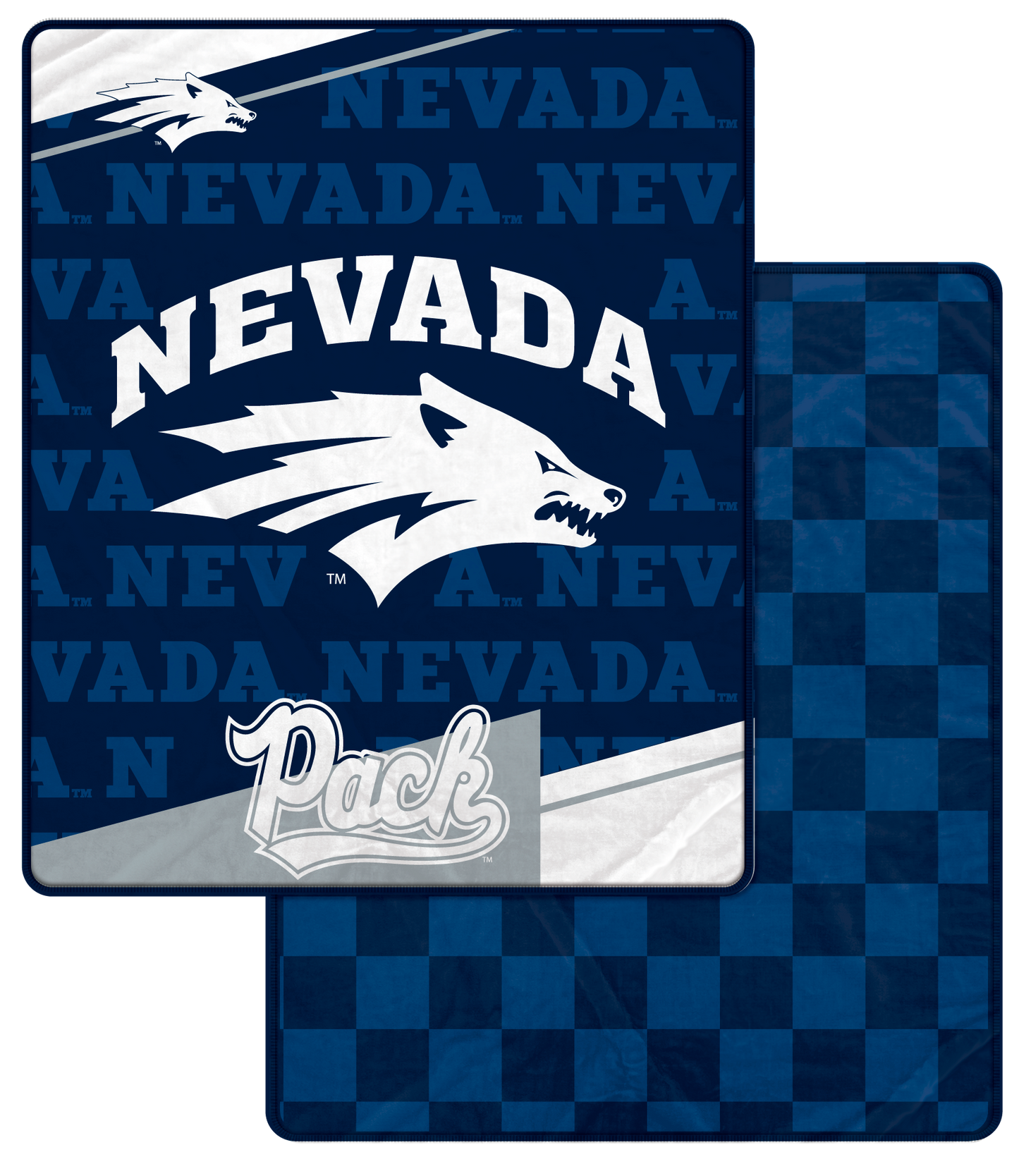 NCAA Checkers Logo Blanket