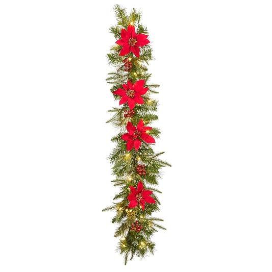 4' x 10" Feel Real® Colonial Garland