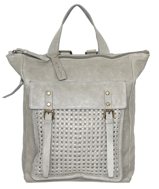 Suzanna Leather Backpack - Stone