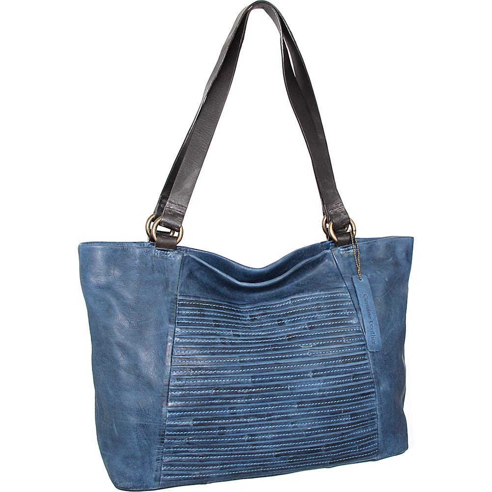 My Camila Leather Tote - Denim