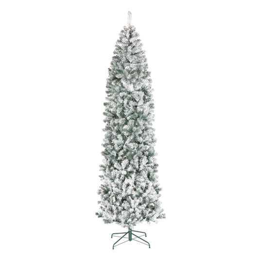 9 ft. Acacia Flocked Slim Tree